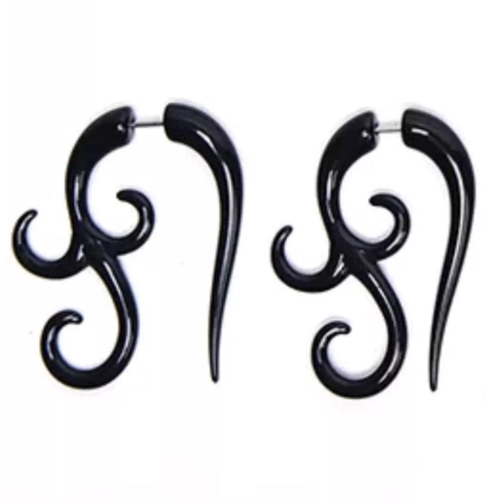 Faux Plug Acrylic Earrings